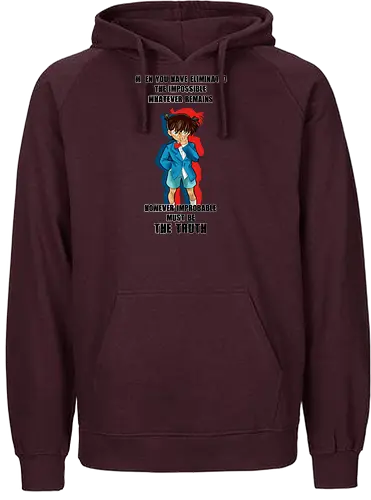 The Truth - detective conan, conan, meitantei konan, anime, manga, psychodelicia - Fairtrade Hoodie