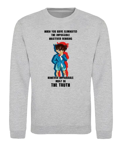The Truth - detective conan, conan, meitantei konan, anime, manga, psychodelicia - Sweatshirt