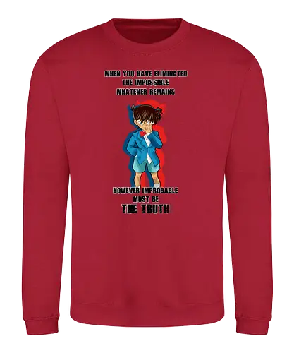 The Truth - detective conan, conan, meitantei konan, anime, manga, psychodelicia - Sweatshirt