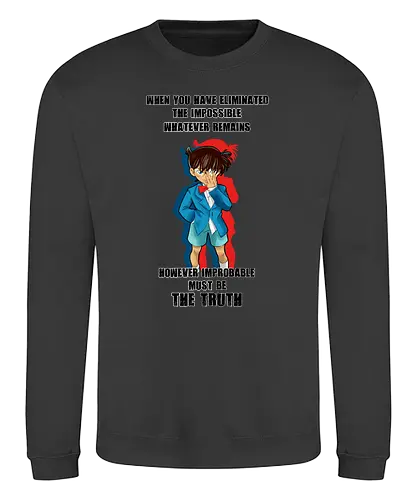 The Truth - detective conan, conan, meitantei konan, anime, manga, psychodelicia - Sweatshirt