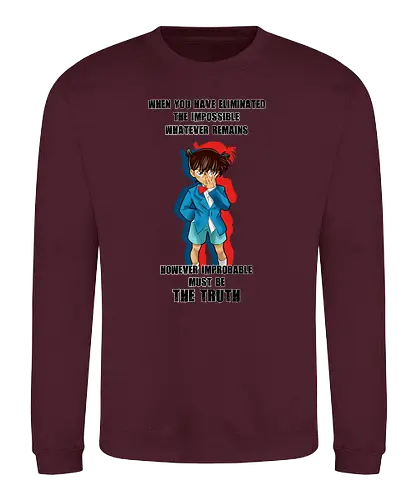 The Truth - detective conan, conan, meitantei konan, anime, manga, psychodelicia - Sweatshirt