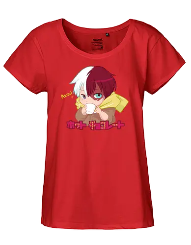 Hotto Chokoretto - bakugou, ochako, all might, uraraka, manga, anime, chibi, todoroki, cute, kawaii, shōnen, plus ultra, deku, midoriya, Academia - Fairtrade Girl Shirt