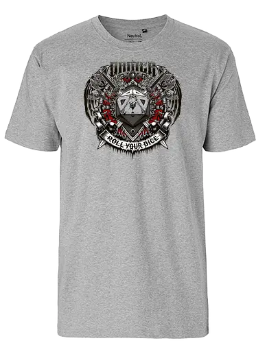 Roll your Dice - rpg, dice, pen and paper, gamer, gaming, dungeons, dragons - Fairtrade T-Shirt