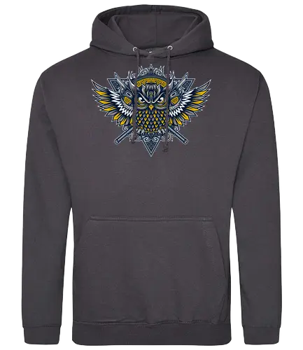 Owl Samurai - eule, samurai, japan, katana - Standard Hoodie