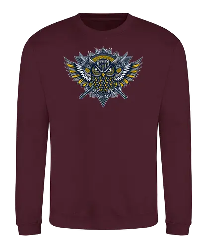 Owl Samurai - eule, samurai, japan, katana - Sweatshirt