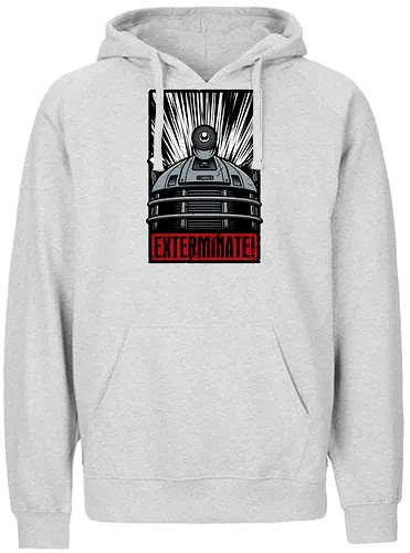 Exterminate! - the doctor, sci fi, serien, dalek, tardis, who - Fairtrade Hoodie