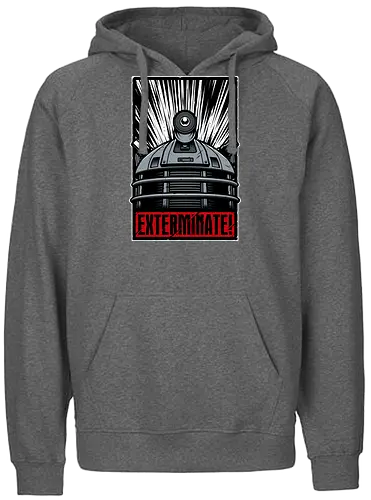 Exterminate! - the doctor, sci fi, serien, dalek, tardis, who - Fairtrade Hoodie