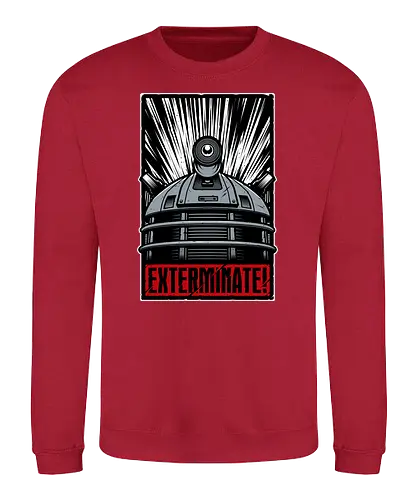Exterminate! - the doctor, sci fi, serien, dalek, tardis, who - Sweatshirt