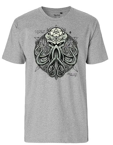 Cthulhu Awakens V2 - lovecraft, cthulhu, call of cthulhu, hp lovecraft - Fairtrade T-Shirt