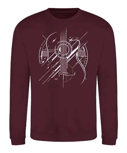 Proyect Guitar - guitar, music, band - Sweatshirt