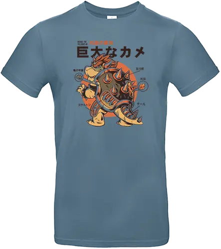 Turtlezilla - gaming, ilustrata, kaiju, video game, Mario bros - Standard T-Shirt