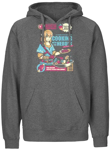 Cooking With the Heroes - skyloft, cooking, gaming, classic gaming, retrogaming, Hero of Time, ting, cerls, Breath - Fairtrade Hoodie