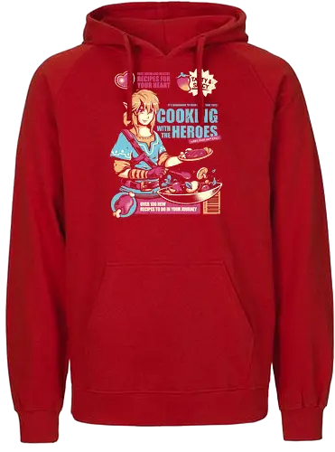 Cooking With the Heroes - skyloft, cooking, gaming, classic gaming, retrogaming, Hero of Time, ting, cerls, Breath - Fairtrade Hoodie