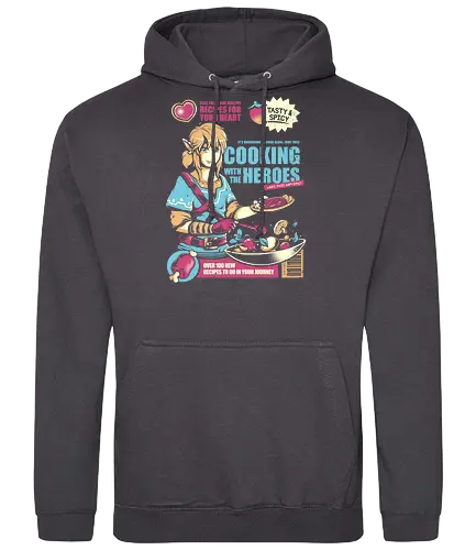 Cooking With the Heroes - skyloft, cooking, gaming, classic gaming, retrogaming, Hero of Time, ting, cerls, Breath - Standard Hoodie