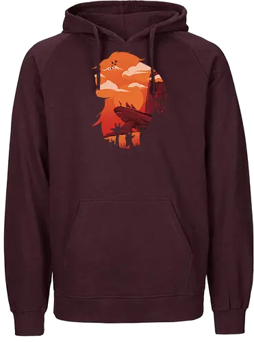 Circle of Life - film, ilustrata, movies, silhouette, löwe, lion, zeichentrick, klassiker, classic movie, cartoon, trickfilm - Fairtrade Hoodie