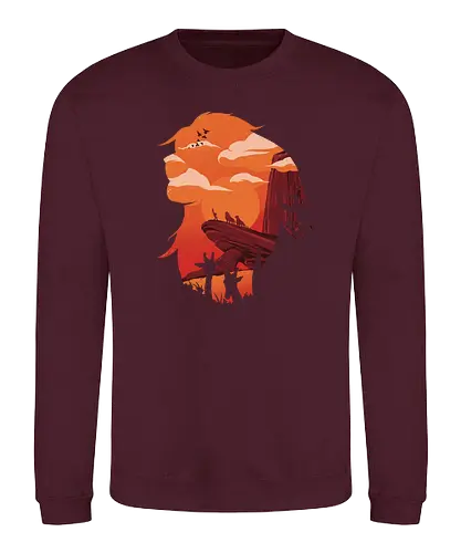 Circle of Life - film, ilustrata, movies, silhouette, löwe, lion, zeichentrick, klassiker, classic movie, cartoon, trickfilm - Sweatshirt