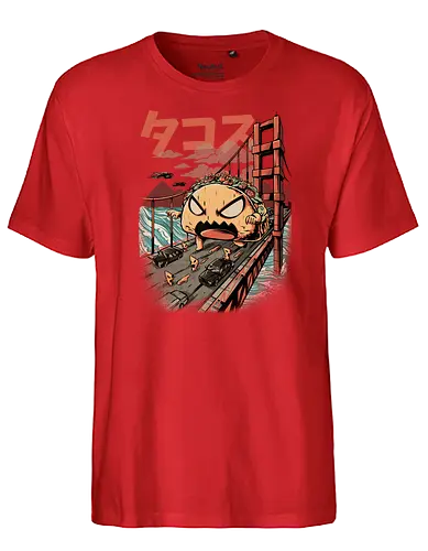 Takaiju - sushi, japan, kaiju, monster, essen, nippon, food, taco, Japanese - Fairtrade T-Shirt