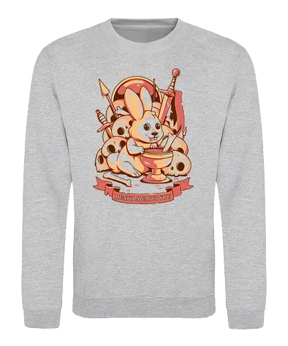 Bunny Grail - killer rabbit, killerkaninchen, bunny, rabbit, grail, holy grail, monty python, skull, horror - Sweatshirt