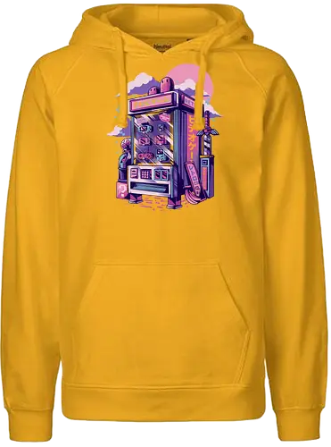 Retro Vending Machine - retro, gaming, classic gaming, japan, nippon, otaku, console, cartigde, 80s, 90s - Fairtrade Hoodie
