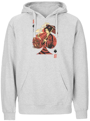 Weed Geisha - weed, ganja, geisha, japan, nippon, card game, card, kartenspiel, fun - Fairtrade Hoodie