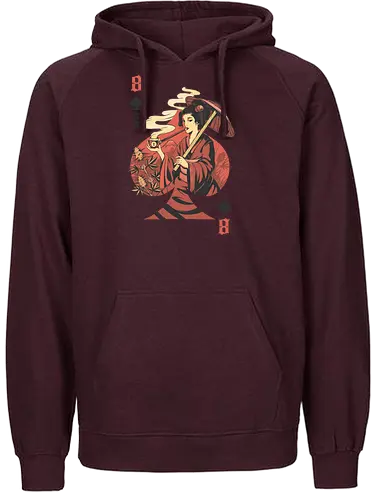 Weed Geisha - weed, ganja, geisha, japan, nippon, card game, card, kartenspiel, fun - Fairtrade Hoodie