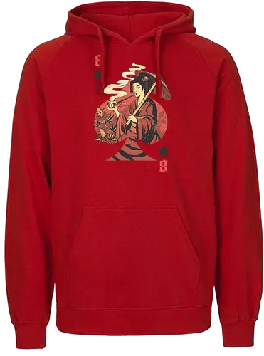 Weed Geisha - weed, ganja, geisha, japan, nippon, card game, card, kartenspiel, fun - Fairtrade Hoodie