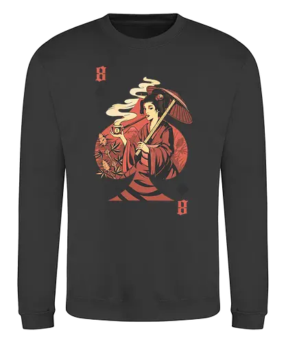 Weed Geisha - weed, ganja, geisha, japan, nippon, card game, card, kartenspiel, fun - Sweatshirt