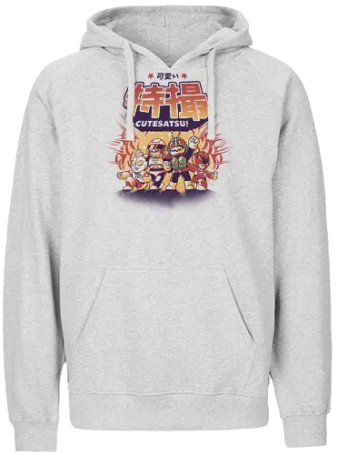 Cutesatsu - japan, nippon, cute, kawaii, power, ranger, 90s - Fairtrade Hoodie