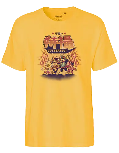 Cutesatsu - japan, nippon, cute, kawaii, power, ranger, 90s - Fairtrade T-Shirt