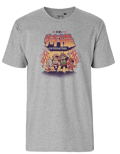 Cutesatsu - japan, nippon, cute, kawaii, power, ranger, 90s - Fairtrade T-Shirt