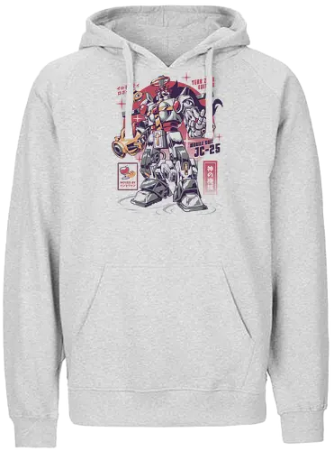 Mecha Jesus - jesus, christ, jesus christ, jesus christus, mecha, robot, mech, awesome, gundam, fun - Fairtrade Hoodie