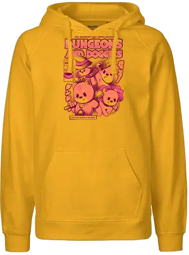 Dungeons and Doggies - dungeons, kawaii, cute, fun, pen and paper, pnp, rpg, doggo, Pen and Paper, dogs, hund, dog - Fairtrade Hoodie