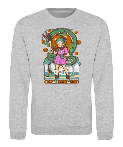 Capsule Nouvu - db, dbz, anime, manga, vegeta, saiyajin, son-goku, bulma, nouvu art - Sweatshirt