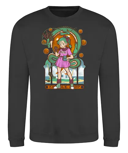 Capsule Nouvu - db, dbz, anime, manga, vegeta, saiyajin, son-goku, bulma, nouvu art - Sweatshirt