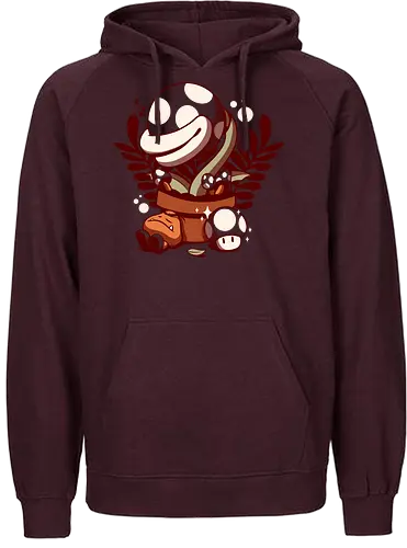 Nap Time - sleep, nickerchen, schlaf, mario, Piranha, mushroom, pilz - Fairtrade Hoodie