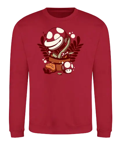 Nap Time - sleep, nickerchen, schlaf, mario, Piranha, mushroom, pilz - Sweatshirt