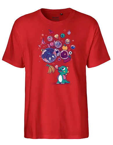 Many Bubbles - bubble bobble, gaming, ursulalopez, video game - Fairtrade T-Shirt