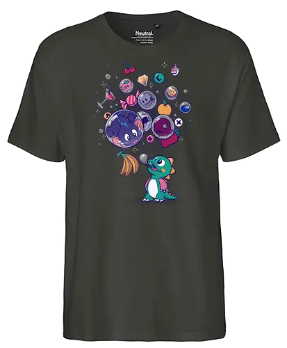 Many Bubbles - bubble bobble, gaming, ursulalopez, video game - Fairtrade T-Shirt