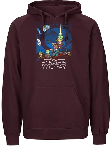 Space Wars - final space, cartoon, mashup, space opera, serie, series - Fairtrade Hoodie