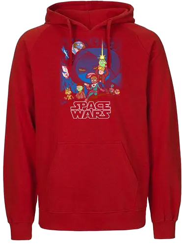 Space Wars - final space, cartoon, mashup, space opera, serie, series - Fairtrade Hoodie