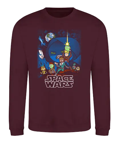 Space Wars - final space, cartoon, mashup, space opera, serie, series - Sweatshirt