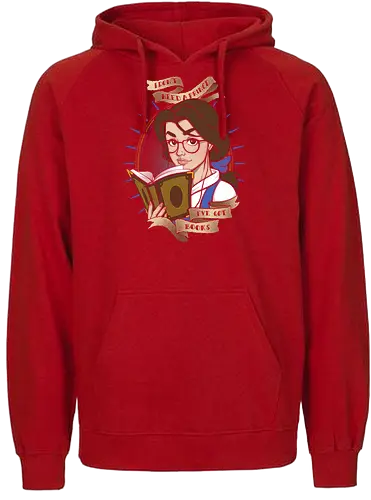I've got Books - princess, feminism, emporwerment, girl power, gamergate, mashup, lesen, buch, prinzessin, feminist, we can do it - Fairtrade Hoodie