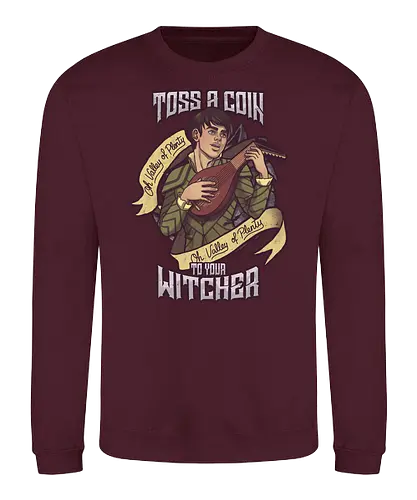 Toss a Coin - witcher, hexer, Toss a coin, serie, gaming, song - Sweatshirt