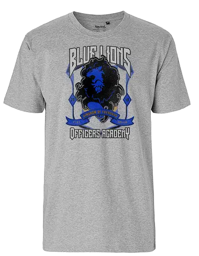 Blue Lions Crest - fire, Emblem, Three houses, Blue Lions, rpg - Fairtrade T-Shirt