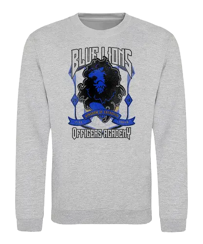 Blue Lions Crest - fire, Emblem, Three houses, Blue Lions, rpg - Sweatshirt