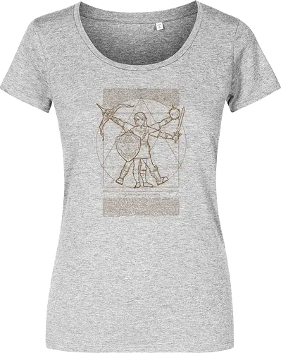 Vitruvian Hero of Time - vitruvian man, da vinci, leonardo, gaming, Hero of Time - Damen T-Shirt
