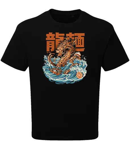 Black Great Ramen Dragon off Kanagawa