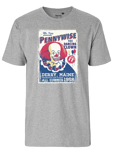Dancing Clown - Clown, it, stephen king, king, maine, clown - Fairtrade T-Shirt