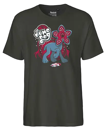 Demodog - stranger kids, demo, pony, series, tv, lucas, dustin, mike, will, eleven, dog, hund - Fairtrade T-Shirt