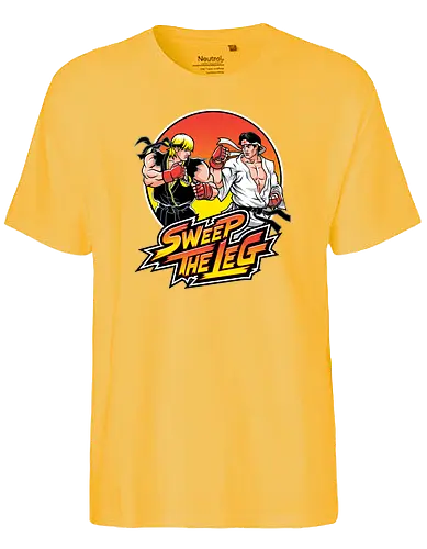 Legsweep - gaming, karate, martial arts, kung fu, ryu, Bt em up - Fairtrade T-Shirt